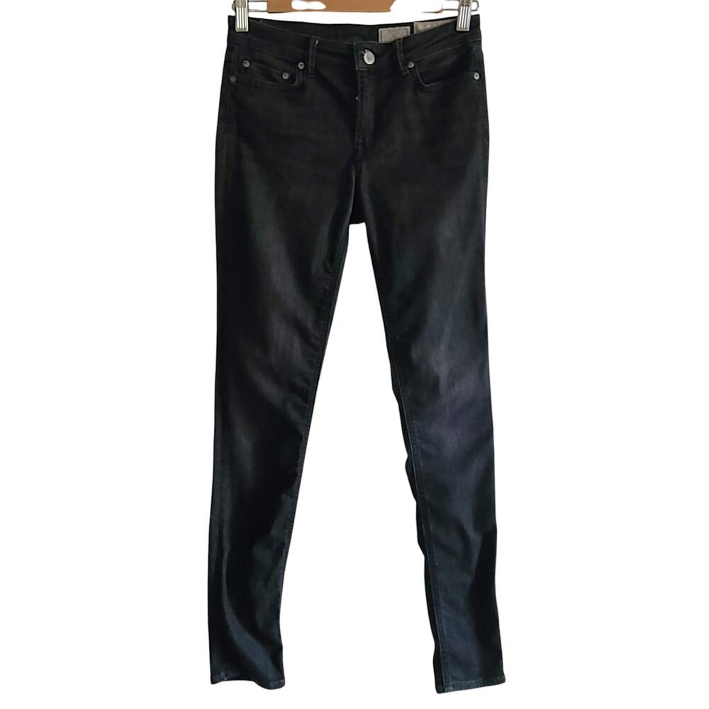 ALLSAINTS Mast Low Rise Skinny Jeans Charcoal Wash Women's 27‎